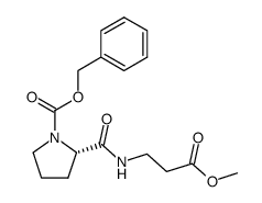 N-benzyloxycarbonyl-L-prolyl-β-alanine methyl ester结构式