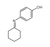 N-(cyclohexylidene)-4-hydroxyaniline结构式
