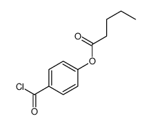 (4-carbonochloridoylphenyl) pentanoate Structure