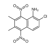 2-chloro-6,7-dimethyl-5,8-dinitronaphthalen-1-amine Structure