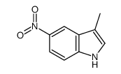 3-甲基-5-硝基-1H-吲哚结构式