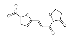 2-[3-(5-nitrofuran-2-yl)prop-2-enoyl]-1,2-oxazolidin-3-one结构式