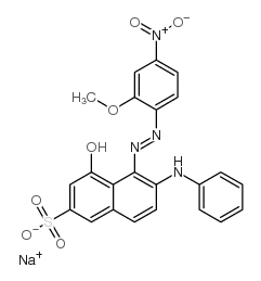 sodium 4-hydroxy-5-[(2-methoxy-4-nitrophenyl)azo]-6-(phenylamino)naphthalene-2-sulphonate Structure