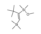 (E)-2-(Methoxy-dimethyl-silanyl)-3,3-dimethyl-1-trimethylsilanyl-but-1-ene结构式