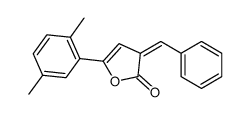 3-benzylidene-5-(2,5-dimethylphenyl)furan-2-one结构式