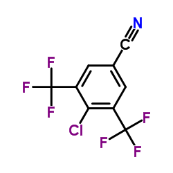 3,5-双三氟甲基-4-氯苯腈结构式