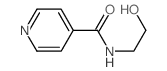 N-(2-Hydroxyethyl)isonicotinamide Structure