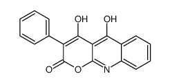 4-hydroxy-3-phenyl-10H-pyrano[2,3-b]quinoline-2,5-dione结构式