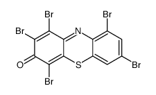 1,2,4,7,9-pentabromophenothiazin-3-one结构式