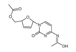 [(2S,5R)-5-(4-acetamido-2-oxopyrimidin-1-yl)-2,5-dihydrofuran-2-yl]methyl acetate Structure