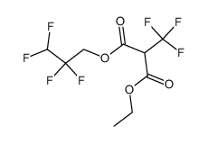 2-Trifluoromethyl-malonic acid ethyl ester 2,2,3,3-tetrafluoro-propyl ester Structure