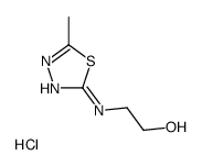 2-hydroxyethyl-(5-methyl-1,3,4-thiadiazol-2-yl)azanium,chloride结构式