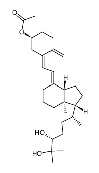 3-acetate of (24R)-24,25-dihydroxyvitamin D3结构式