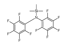 2,3,4,5,6-pentafluoro-N-(2,3,4,5,6-pentafluorophenyl)-N-trimethylsilylaniline结构式