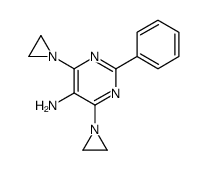 4,6-diaziridin-1-yl-2-phenyl-pyrimidin-5-amine结构式