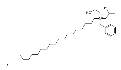 benzylbis(2-hydroxypropyl)octadecylammonium chloride Structure