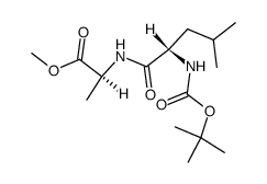 N-Boc-L-leucyl-L-alanine methyl ester Structure