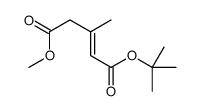 1-O-tert-butyl 5-O-methyl 3-methylpent-2-enedioate Structure