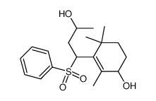 3-(3-hydroxy-1-(phenylsulfonyl)butyl)-2,4,4-trimethylcyclohex-2-enol结构式