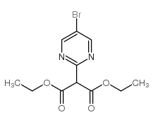 2-(5-BROMOPYRIMIDIN-2-YL)MALONIC ACID DIETHYL ESTER Structure