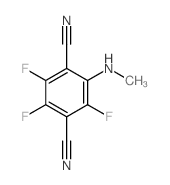 1,4-Benzenedicarbonitrile, 2-methylamino-3,5,6-trifluoro- Structure
