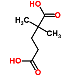 2,2-Dimethylpentanedioic acid Structure