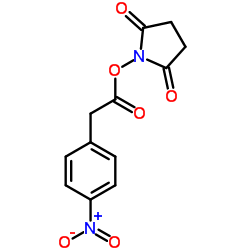 4-硝基苯乙酸N-琥珀酰亚胺酯 [HPLC标记用]结构式