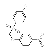 Benzene,1-chloro-4-[[(4-nitrophenoxy)methyl]sulfonyl]- Structure