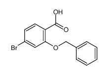 2-(苄氧基)-4-溴苯甲酸结构式