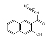 2-Naphthalenecarbonylazide, 3-hydroxy- Structure