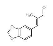 2-Propenal,3-(1,3-benzodioxol-5-yl)-2-methyl-结构式