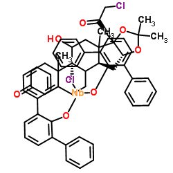双(2,6-二苯基苯氧基)氯化铌(V)-甲苯络合物(2:1)结构式