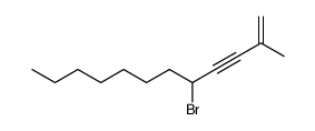 (+/-)-5-Brom-2-methyl-dodec-1-en-3-in Structure