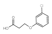 3-(3-Chlorophenoxy)propionic Acid Structure