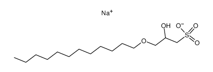 Sodium; 3-dodecyloxy-2-hydroxy-propane-1-sulfonate结构式