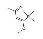 (Z)-1-methoxy-3-methyl-1-trimethylsilyl-1,3-butadiene Structure