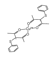 Cu(3-phenylthioacetylacetonate)2结构式