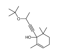 2,6,6-trimethyl-1-[3-[(2-methylpropan-2-yl)oxy]but-1-ynyl]cyclohex-2-en-1-ol结构式