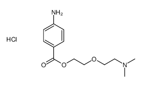 2-[2-(4-aminobenzoyl)oxyethoxy]ethyl-dimethyl-azanium chloride Structure