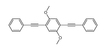 1,4-bis(phenylethynyl)-2,5-bis(methoxy)benzene Structure