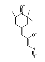 4-(3-diazo-2-oxopropylidene)-2,2,6,6-tetramethylpiperidine-1-oxyl Structure