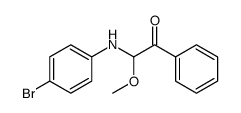 4-bromo-N-(α-methoxyphenacyl)aniline Structure
