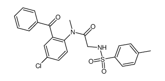 N-(2-benzoyl-4-chlorophenyl)-N-methyl-2-((4-methylphenyl)sulfonamido)acetamide Structure