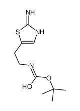 tert-butyl N-[2-(2-amino-1,3-thiazol-5-yl)ethyl]carbamate Structure