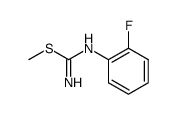 N-(2-fluorophenyl)-S-methylisothiourea Structure