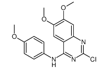 2-chloro-6,7-dimethoxy-N-(4-methoxyphenyl)quinazolin-4-amine Structure