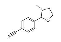 4-(3-methyl-1,3-oxazolidin-2-yl)benzonitrile Structure