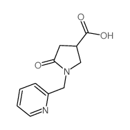 5-氧代-1-吡啶-2-甲基-吡咯烷-3-羧酸结构式