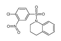 1-(4-CHLORO-3-NITROBENZENESULFONYL)-1,2,3,4-TETRAHYDROQUINOLINE structure
