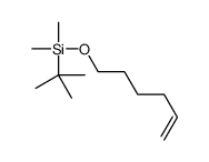 tert-butyl-hex-5-enoxy-dimethylsilane Structure